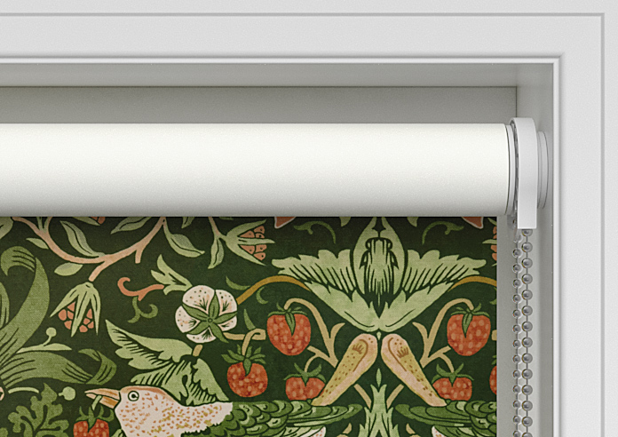 William Morris At Home Strawberry Thief, Nettle - Twist&Fit Roller Blind - Image 10
